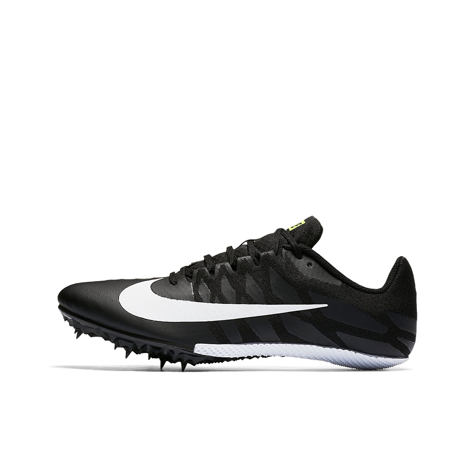 推荐商品：Nike zoom Rival S 9 跑鞋 专业田径竞速防滑耐磨舒适减震轻便合成革短跑包裹性支撑 Black/White 男款/黑色/白色