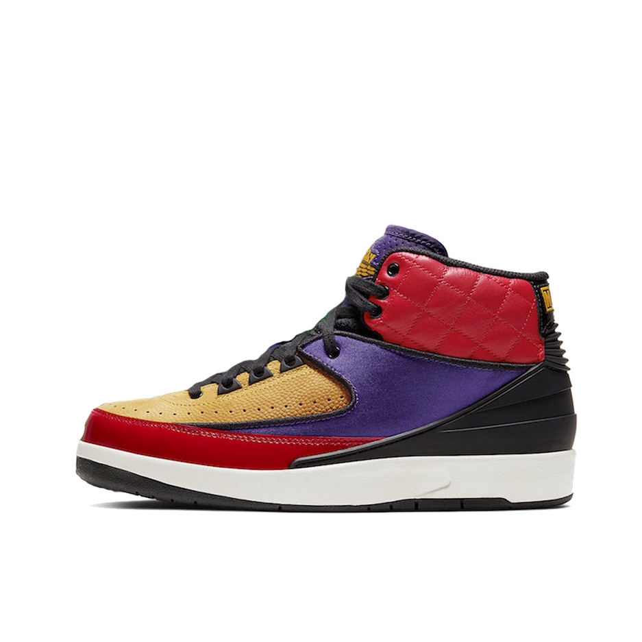 推荐商品：Air Jordan 2 运动休闲鞋 缓震防滑耐磨潮流复古包裹性 Raptors 大学红/黑色/紫色