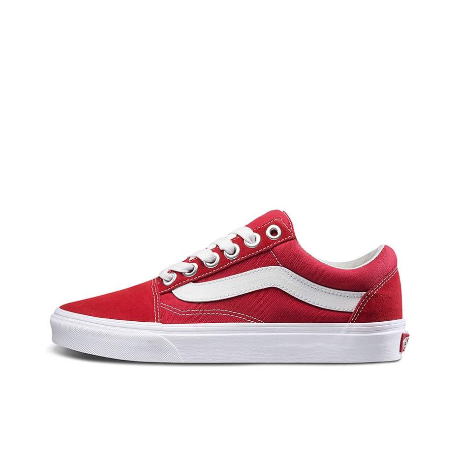 推荐商品：Vans/范斯 Old Skool 滑板鞋 板鞋 轻便防滑复古舒适经典 Red 红色/粗标