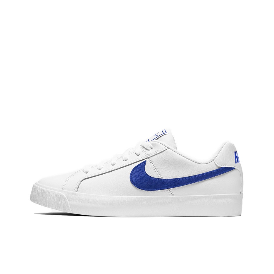 推荐商品：Nike Court Royale 板鞋 轻便防滑耐磨复古透气运动休闲低帮 White/Navy 白色/藏蓝