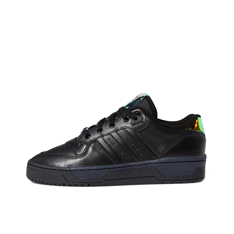 推荐商品：adidas Originals Rivalry 舒适简约 复古 轻便 透气 运动休闲鞋 Black 纯黑/亮面尾Low