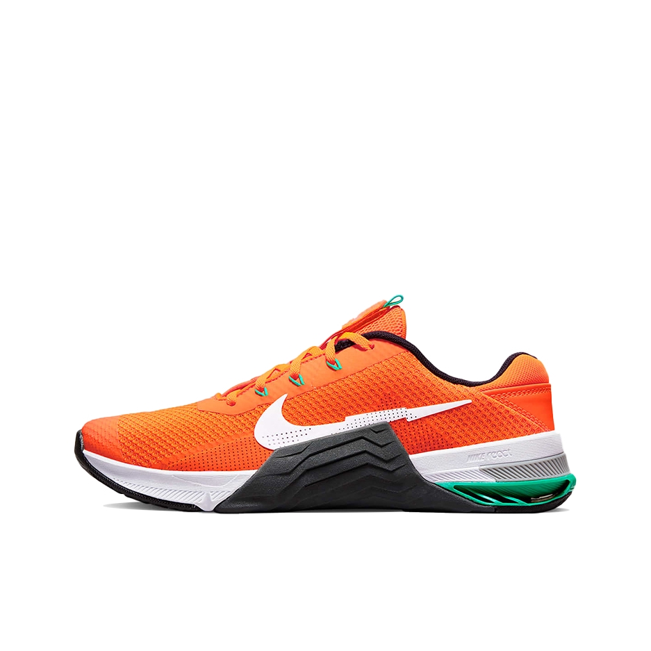推荐商品：Nike Metcon 7 减震回弹 轻便透气 稳定支撑 防滑耐磨 包裹性 舒适百搭 运动休闲 综合 训练鞋 橙色/绿色