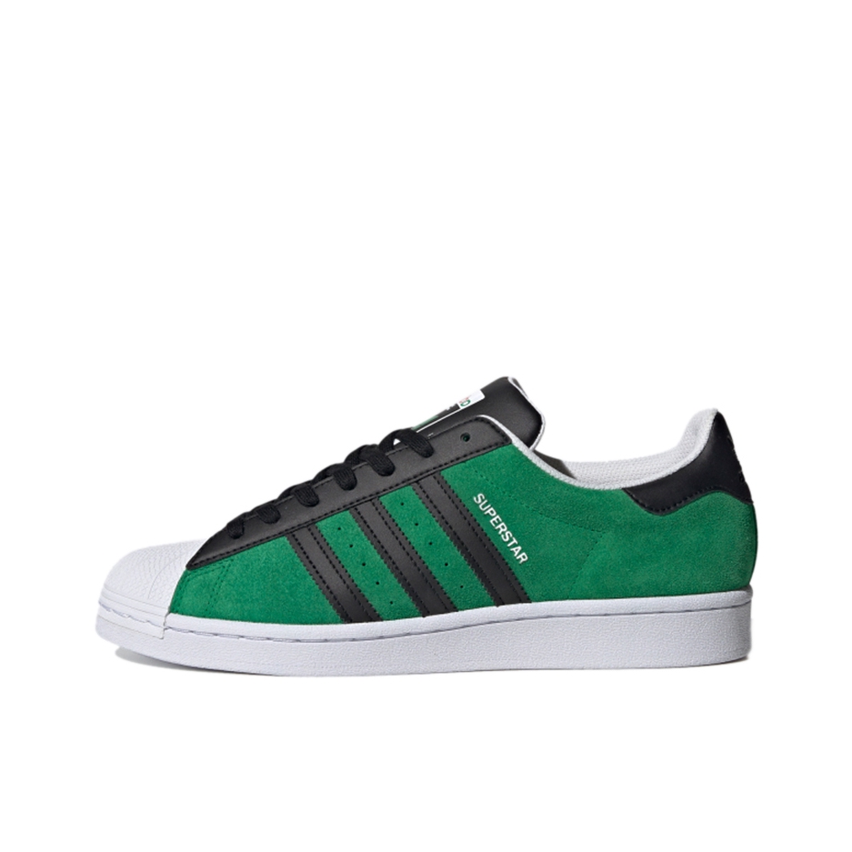 推荐商品：【宋雨琦同款】 adidas Originals Superstar 板鞋 轻便贝壳头薄底舒适百搭耐磨复古 绿色/黑色/黄色