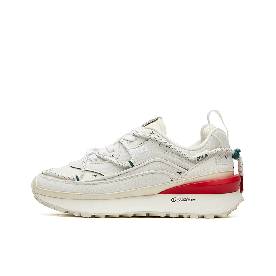 推荐商品：FILA/斐乐 Jogger 防滑耐磨 减震 圆头 休闲鞋 T12W111116F 灰色/红色/绿色