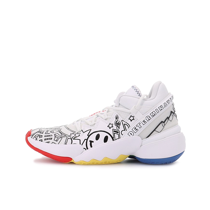 推荐商品：adidas D.O.N. Issue 2 米切尔2代 篮球鞋 减震透气防滑耐磨实战 GS/白色 /黑色/红色