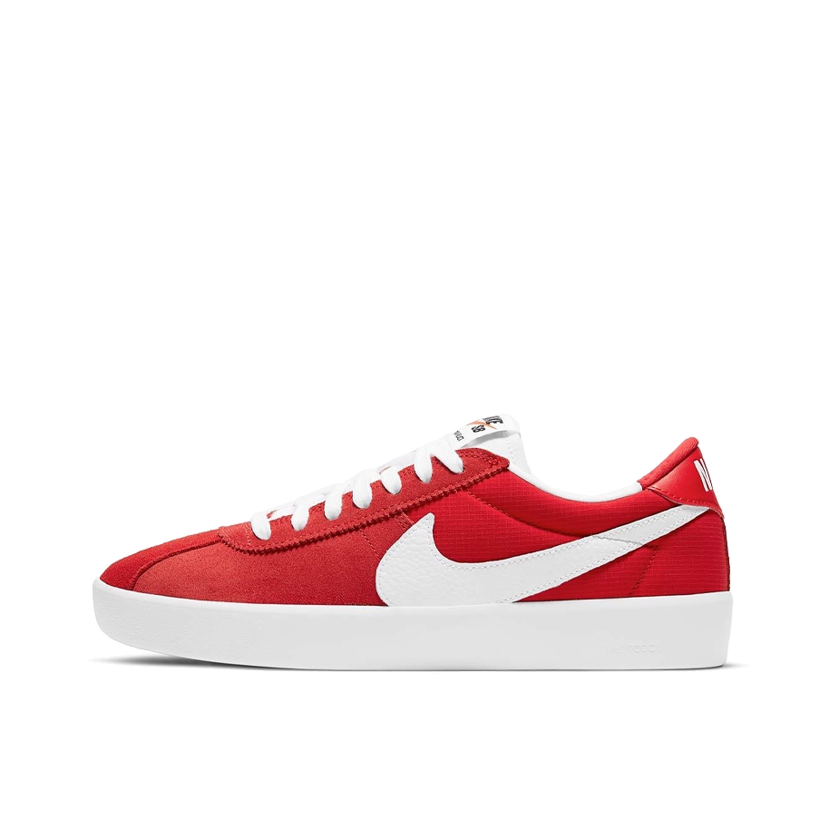 推荐商品：Nike SB Bruin 防滑耐磨 舒适百搭 轻便透气 复古 简约 休闲 板鞋 红色/白色