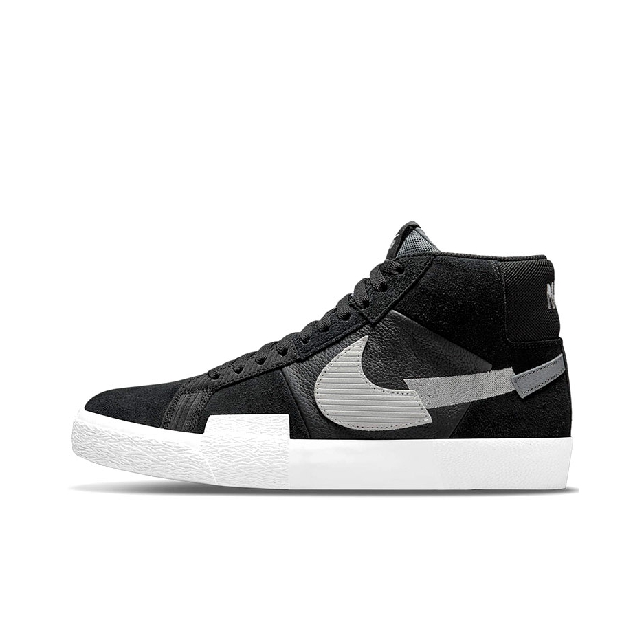 推荐商品：Nike SB Blazer Zoom 滑板鞋 板鞋 拼接时尚复古防滑耐磨透气运动休闲舒适百搭 断勾/黑色/灰色
