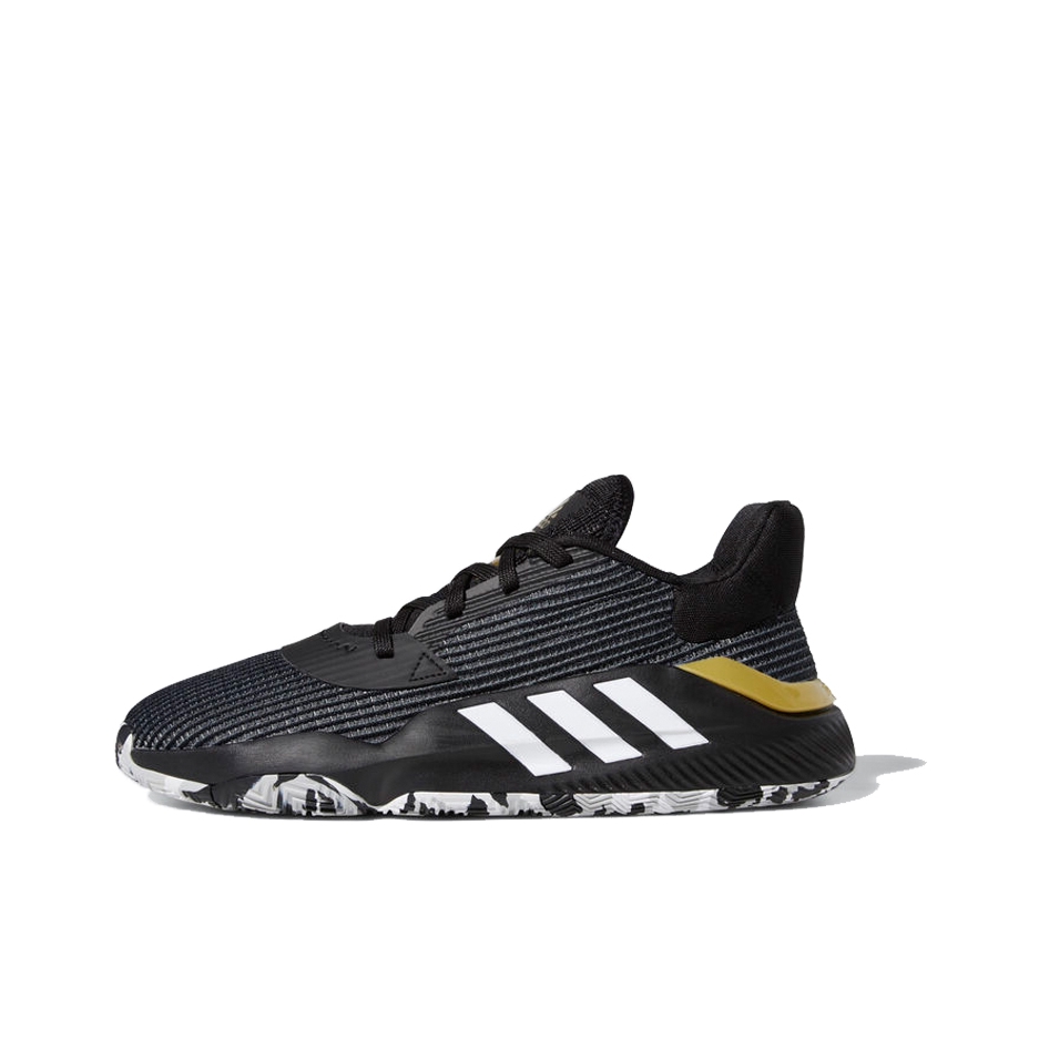 推荐商品：adidas Pro Bounce Madness 2019 篮球鞋 防滑耐磨缓震实战透气支撑 Black / Cloud White 黑色/白色/金色