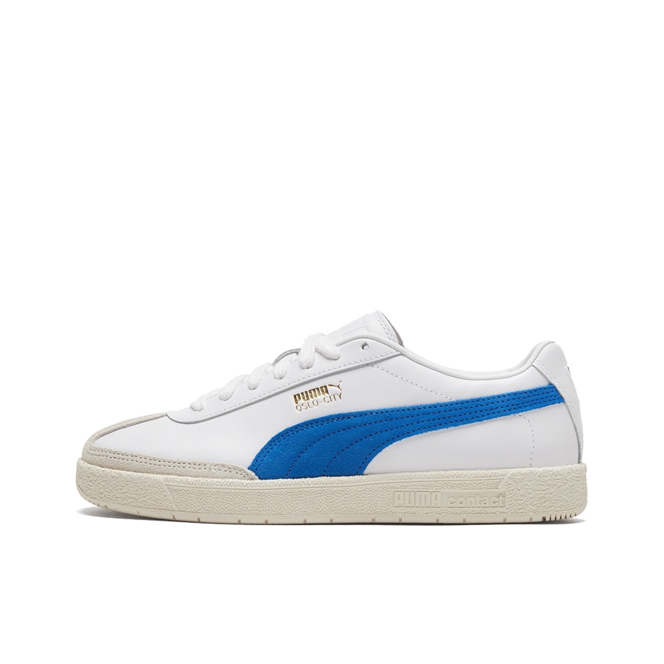 推荐商品：Puma/彪马 Oslo-City 运动休闲鞋 厚底防滑耐磨轻便透气舒适百搭复古 白色/蓝色