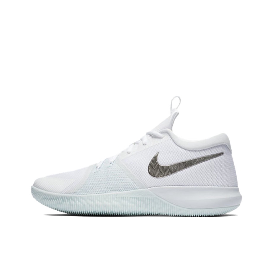推荐商品：Nike Zoom Assersion 实战 防滑耐磨 减震透气 舒适圆头 织物 篮球鞋 国外版/白色/蓝色