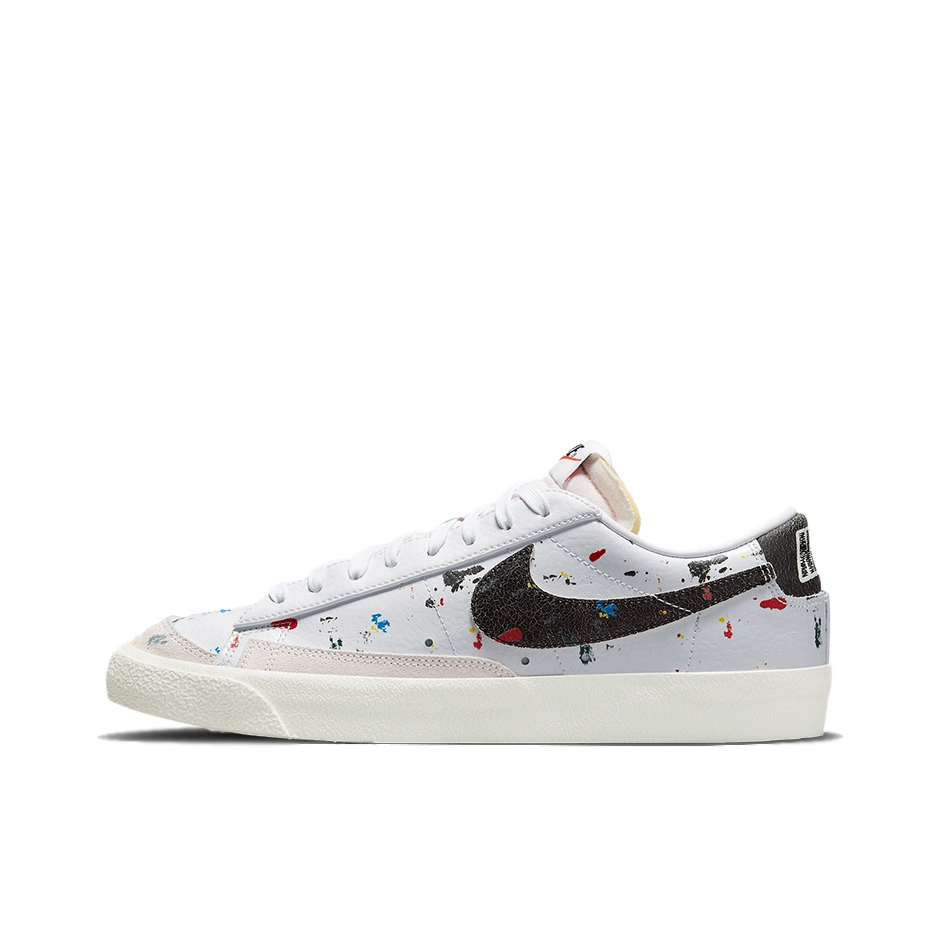推荐商品：Nike Blazer 板鞋 经典复古防滑舒适百搭 低帮/白色/黑色/油漆喷溅