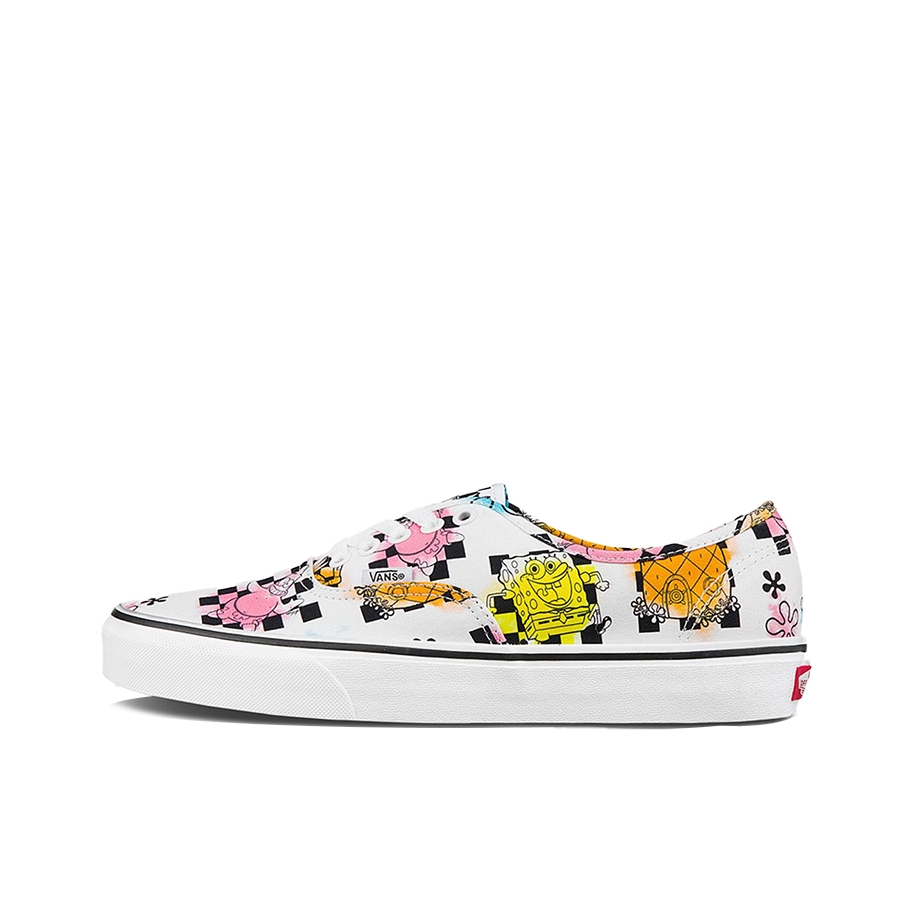 推荐商品：Vans/范斯 Authentic 潮流休闲 轻便舒适 防滑耐磨 百搭运动 复古 板鞋 海绵宝宝联名/彩色