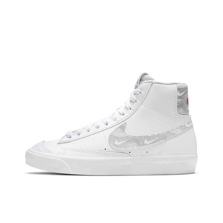 推荐商品：Nike Blazer 板鞋 经典复古防滑舒适百搭 GS/白银