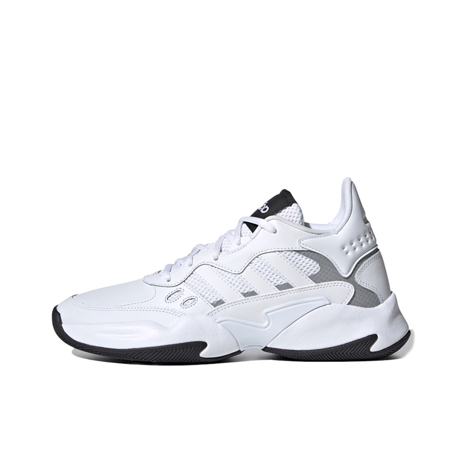 推荐商品：adidas Street Spirit 2 复古时尚 网布透气 防滑耐磨 轻便缓震 运动休闲鞋 白色/灰色/黑色