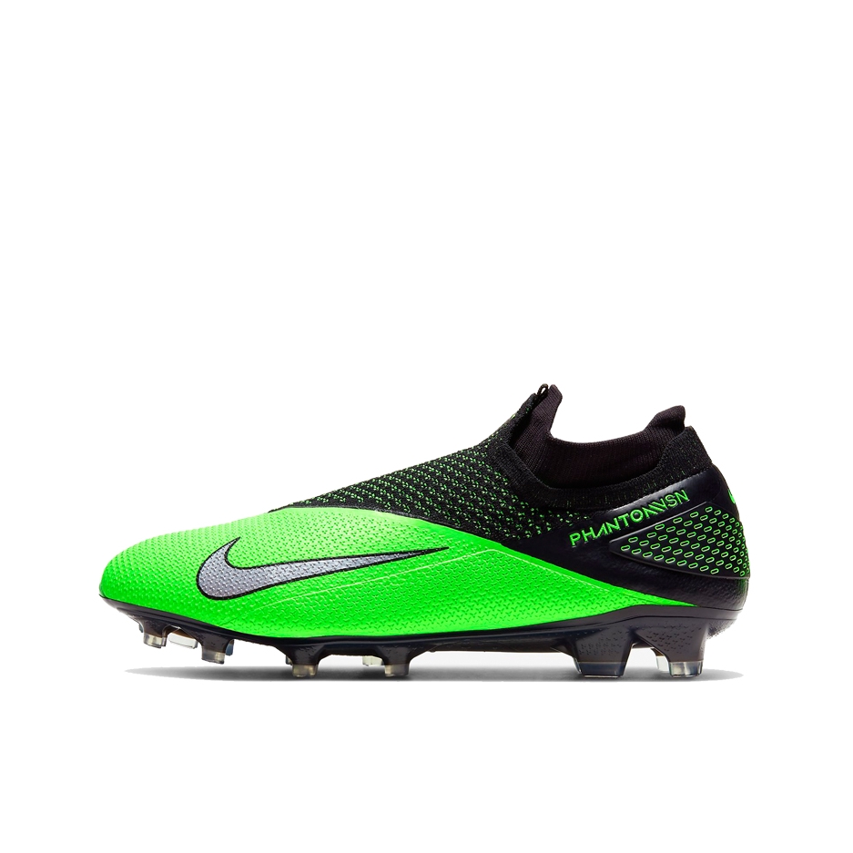 推荐商品：Nike Phantom Vision 2 Elite DF FG 顶级 胶质长钉 天然草地 耐磨包裹性 足球鞋 Green Black 绿黑