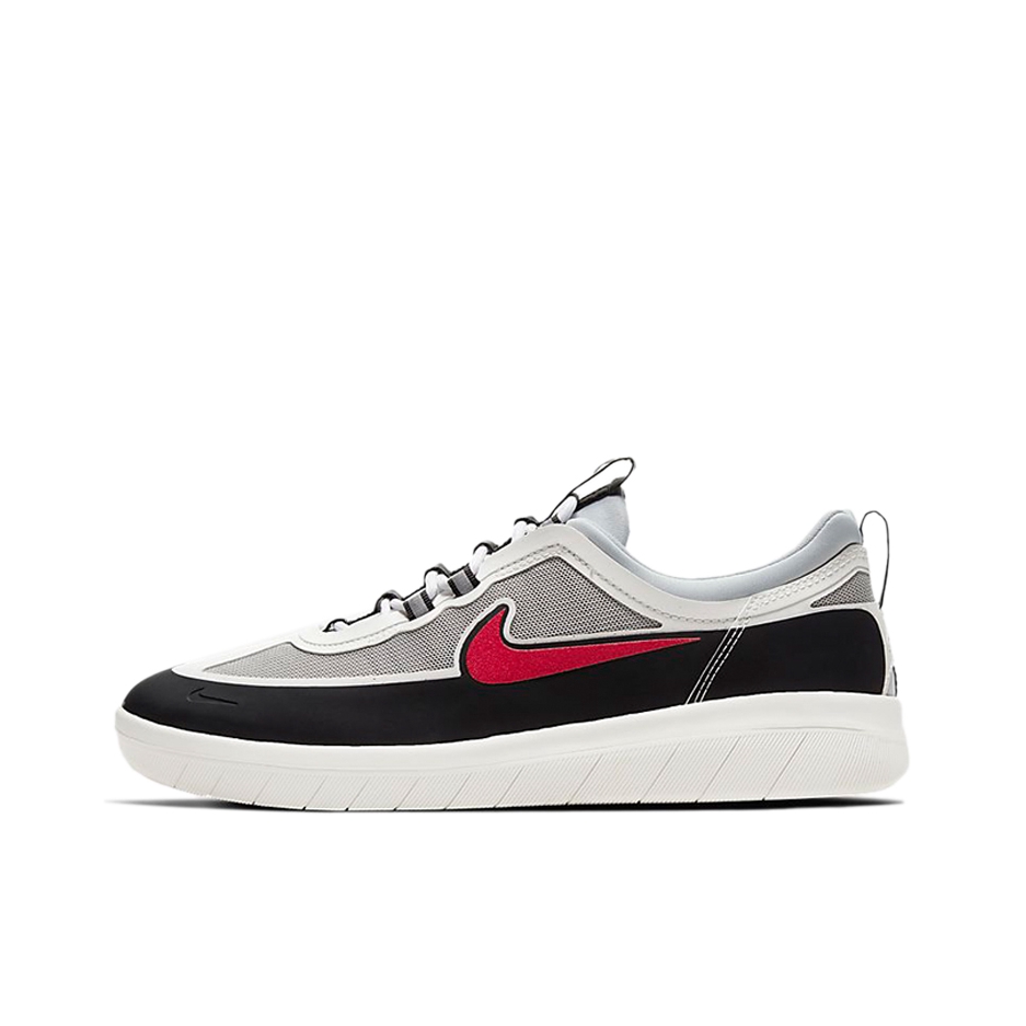 推荐商品：Nike SB Nyjah Free 2 运动休闲鞋 防滑耐磨网眼透气舒适轻便包裹性织物 Grey Black Red 灰黑红