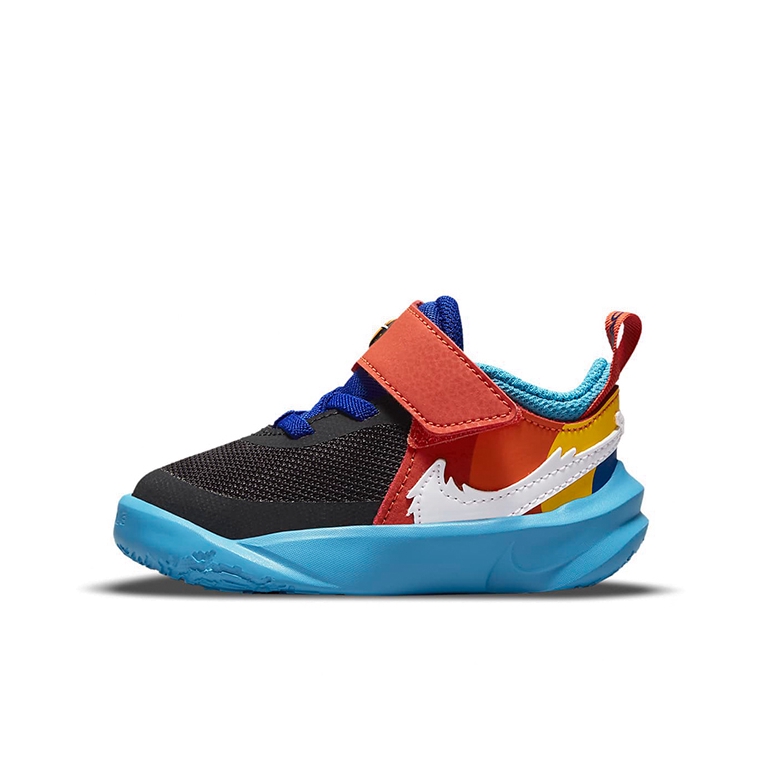 推荐商品：Nike Team Hustle D 10 FLYEASE 易穿脱 实战 魔术贴 儿童篮球鞋 婴童/Space Jam联名黑色/橙色