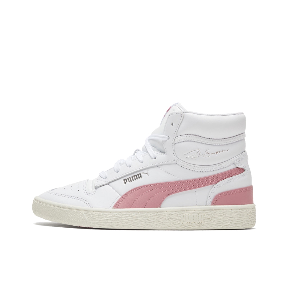 推荐商品：Puma/彪马 Ralph Sampson 板鞋 经典复古防滑耐磨减震透气防水垫 白色/粉色