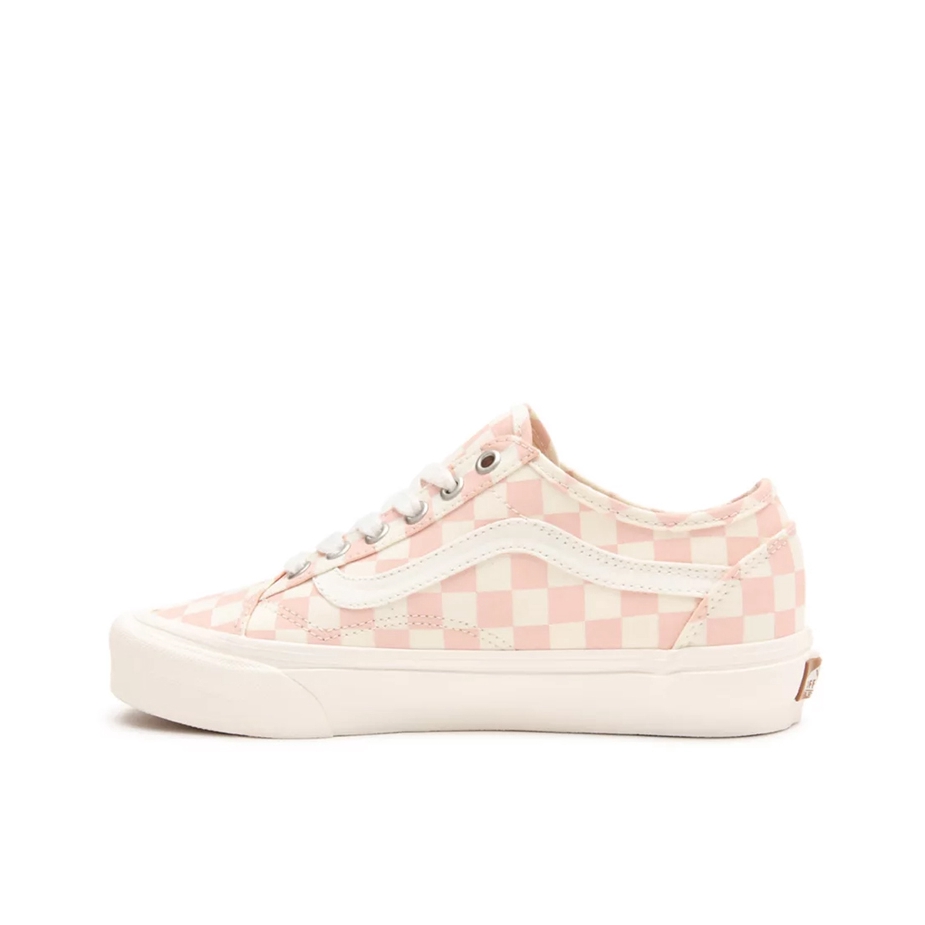 推荐商品：Vans/范斯 Old Skool 滑板鞋 板鞋 轻便防滑复古舒适经典 粉色/白色/棋盘格