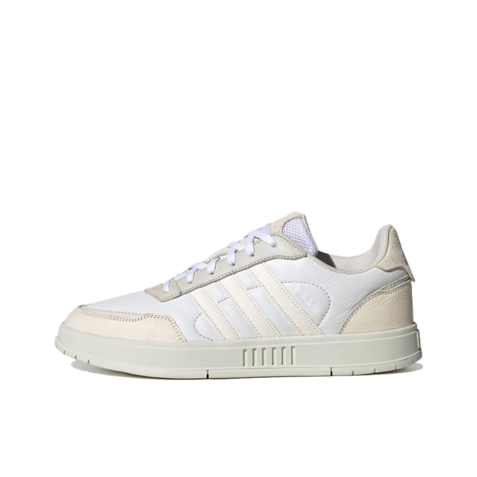 推荐商品：adidas NEO Courtmaster 板鞋 百搭复古防滑耐磨轻便透气合成革 米白色