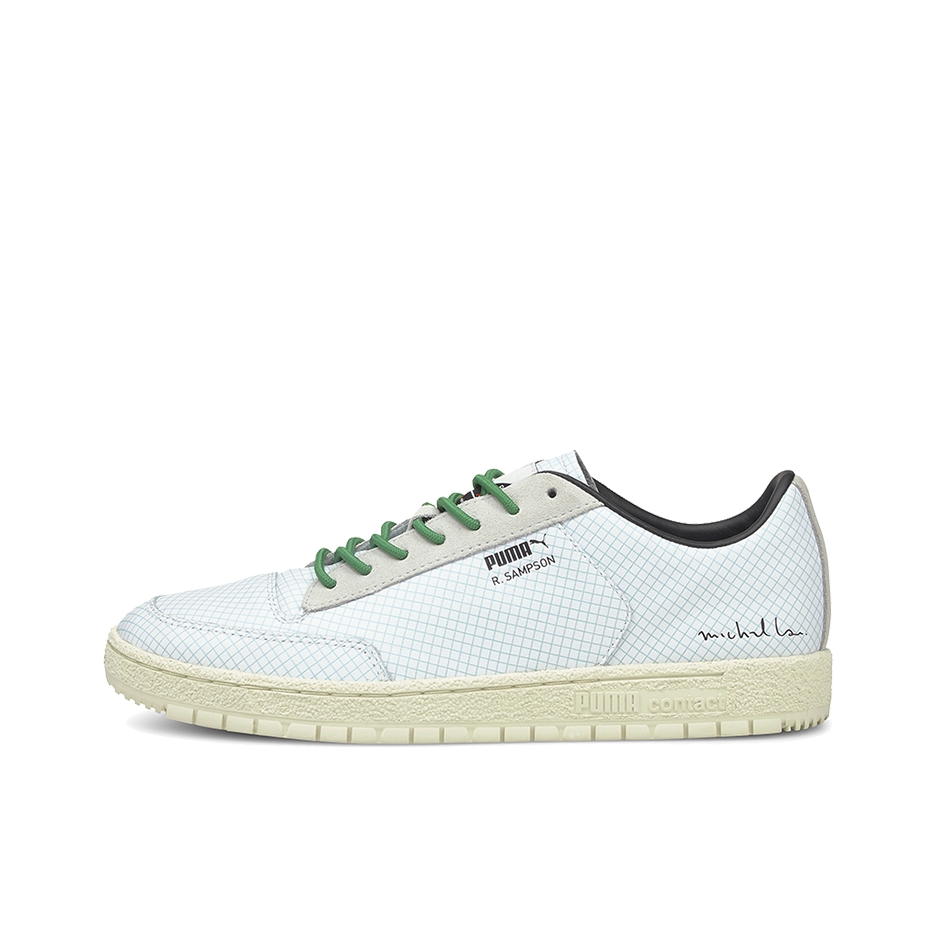 推荐商品：Puma/彪马 Ralph Sampson 板鞋 经典复古防滑耐磨减震透气防水垫 Michael Lau联名/浅蓝/绿色/浅灰