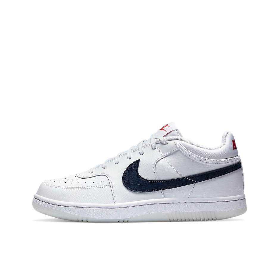 推荐商品：Nike 3/4 Sky Force 防滑耐磨 圆头 包裹性 合成革 潮流休闲 舒适百搭 板鞋 白色/深紫