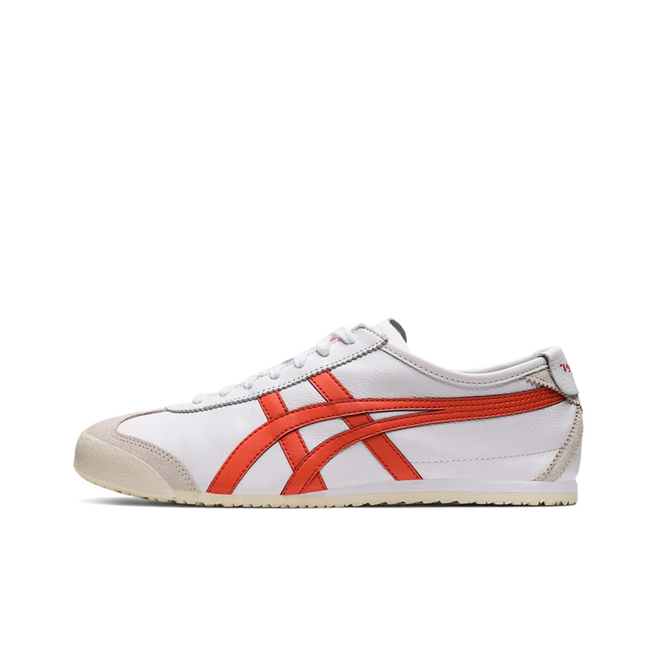 推荐商品：Onitsuka Tiger Mexico 66 德训鞋 运动休闲鞋 复古轻便透气舒适百搭防滑 米白/橘红