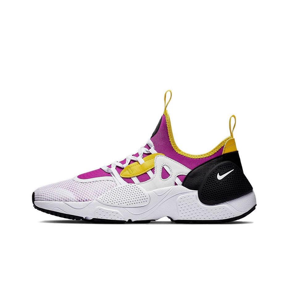推荐商品：Nike Huarache E.D.G.E. TXT 运动休闲鞋 耐磨防滑舒适轻便网布透气时尚 Magenta Neon Yellow 白/紫/黄