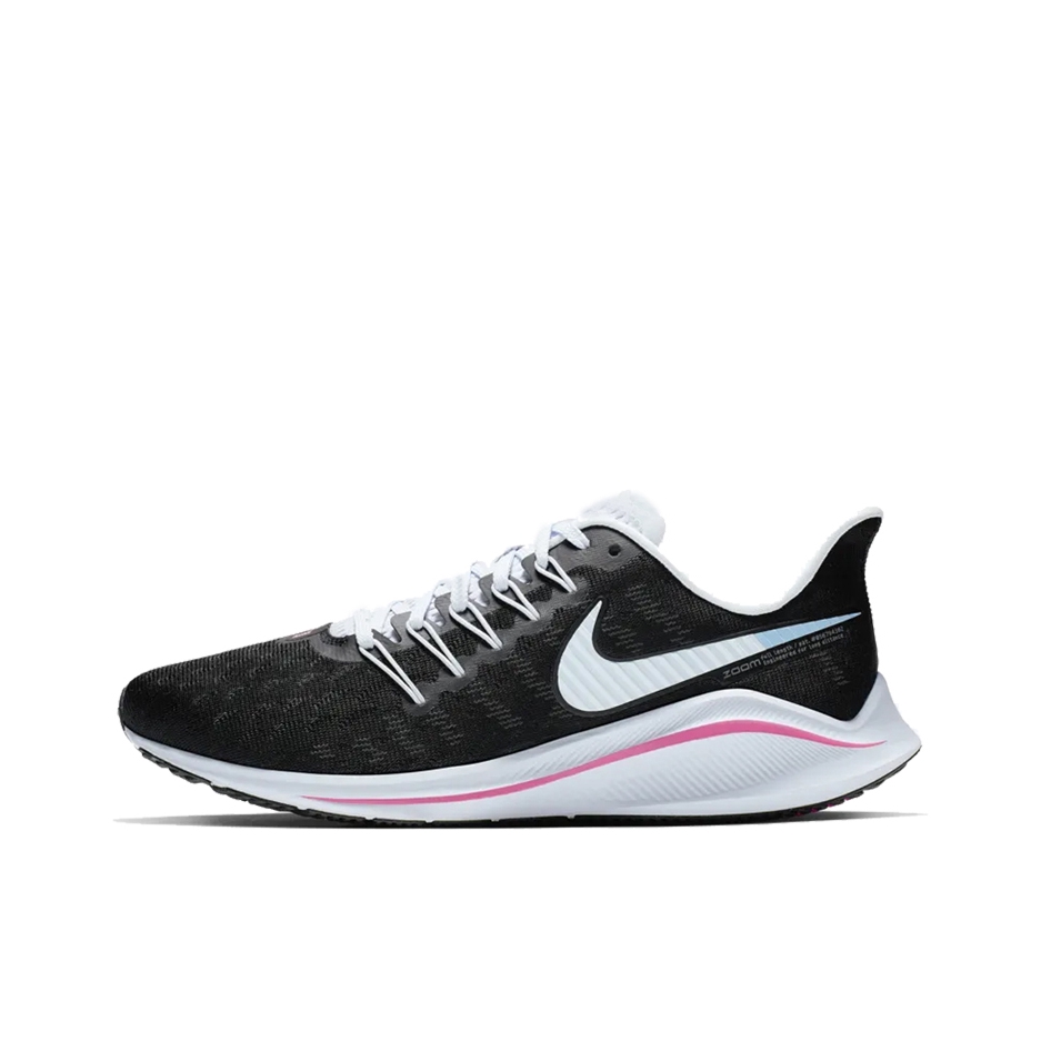 推荐商品：Nike Air Zoom Vomero 14 跑鞋 休闲耐磨减震回弹网面透气织物圆头 女款/黑白红