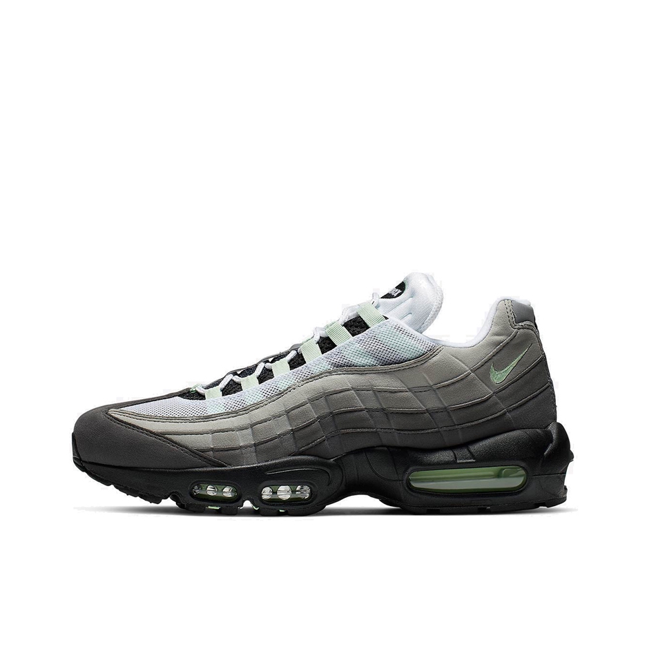 推荐商品：Nike Air Max 95 跑鞋 潮流时尚复古百搭防滑耐磨舒适透气防水气垫织物支撑低帮缓震贴合耐用圆头 Fresh Mint 薄荷绿黑渐变