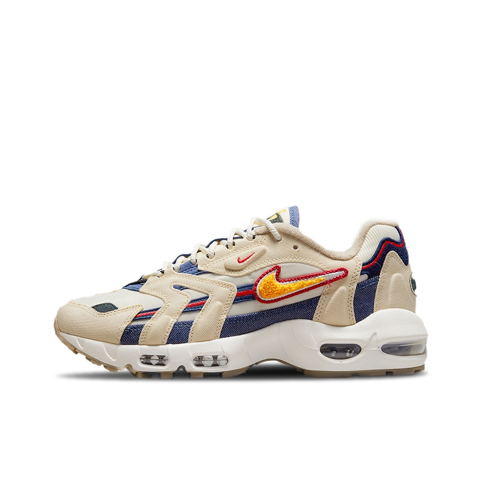 推荐商品：Nike Air Max 96 II XX 跑鞋 减震防滑舒适耐磨网布透气缓震气垫复古包裹性支撑合成革织物训练 米色/白色