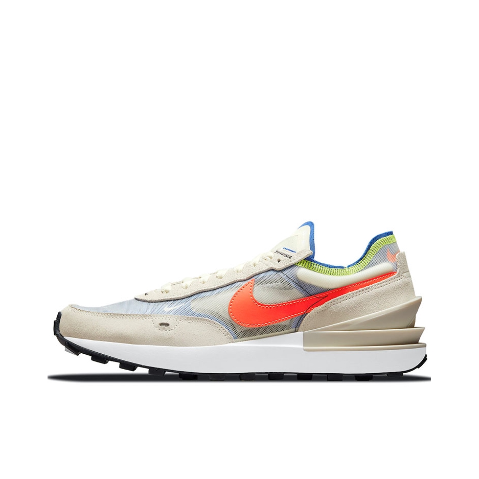 推荐商品：Nike Waffle One 跑鞋 轻便透气防滑耐磨舒适复古缓震运动织物支撑圆头 米蓝橙