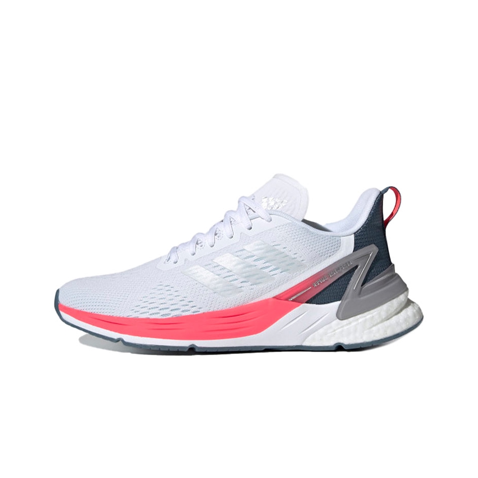 推荐商品：adidas Response Super 跑鞋 缓震防滑耐磨网面透气织物 灰白/深蓝/粉色