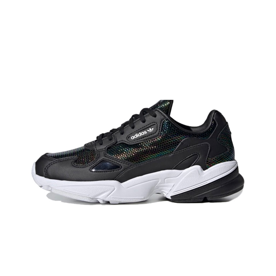 推荐商品：adidas Originals Falcon 轻便耐磨 舒适透气 复古 运动 休闲鞋 老爹鞋 黑白/炫彩