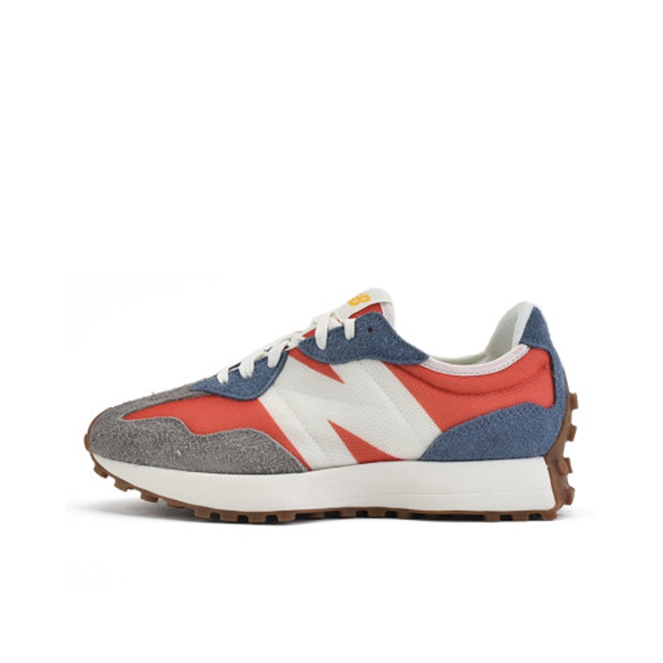 推荐商品：【IU同款】 New Balance 327 跑鞋 舒适复古防滑耐磨休闲透气减震拼接运动防水织物慢跑圆头 灰色/橙色