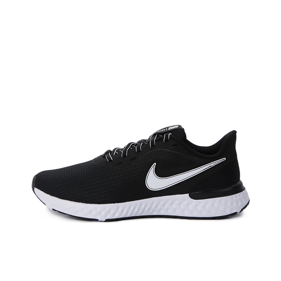 推荐商品：Nike Revolution 5 跑鞋 舒适耐磨缓震回弹轻便透气网面织物抗冲击圆头 女款/白色/黑色