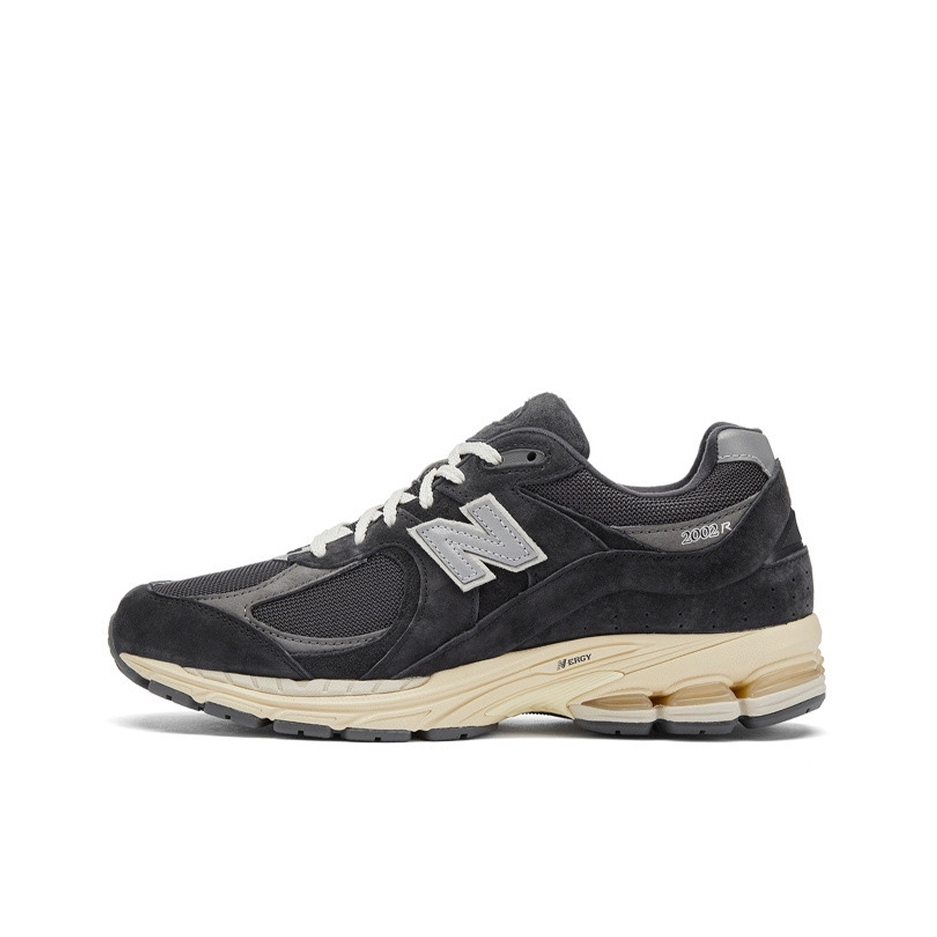 New Balance 2002R 缓震 防滑耐磨 透气 复古拼接 防水 气垫 慢跑 跑鞋 黑色/棕色
