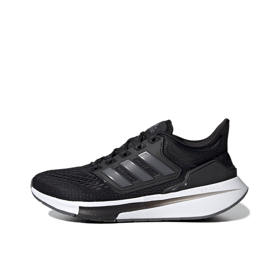 推荐商品：adidas EQ21 Run 跑鞋 减震防滑耐磨透气网面随心畅跑稳定轻质包裹性 女款/黑色/白色