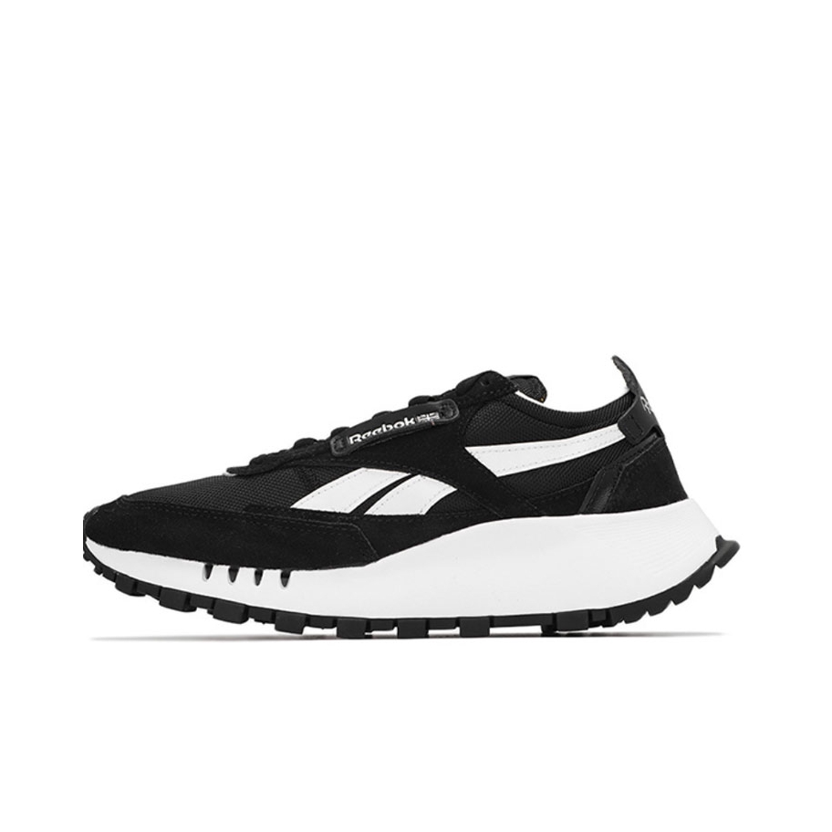 推荐商品：Reebok/锐步 Classic Leather Legacy 跑鞋 时尚复古合成革包裹性轻便减震增高 黑色/灰色/白色