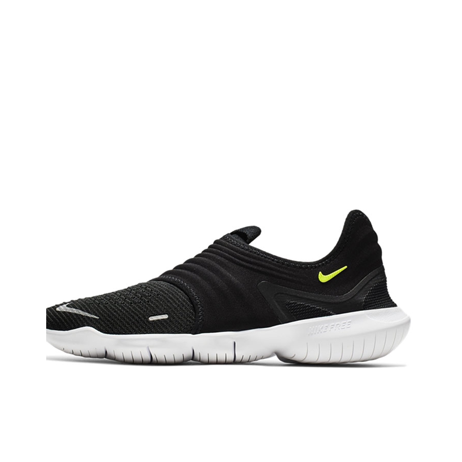 推荐商品：Nike Free RN Flyknit 3.0 跑鞋 防滑耐磨舒适轻便运动透气赤足织物 Black/White 黑白