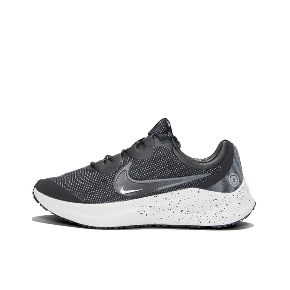 推荐商品：Nike Zoom Winflo 8 跑鞋 缓震轻便网面透气防滑耐磨碳板防水防泼水气垫回弹包裹性 男款/浅烟灰/金属银/铁灰