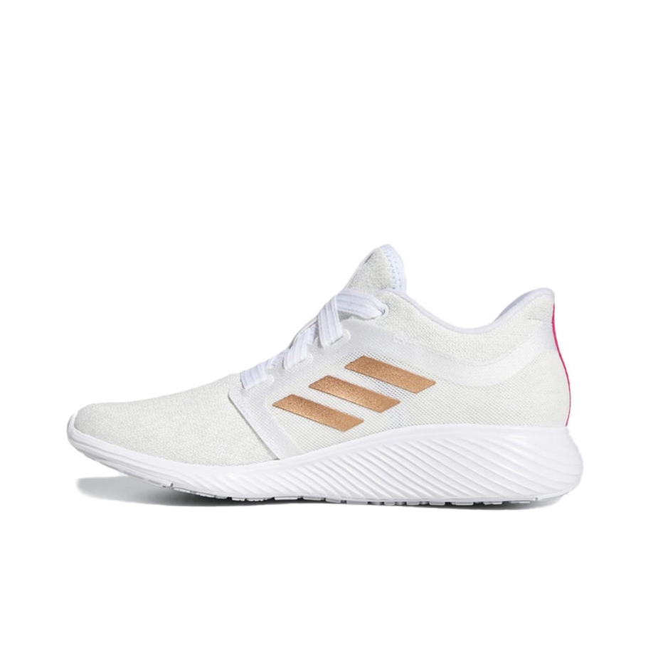 推荐商品：adidas Edge Lux 3 跑鞋 防滑耐磨缓震回弹轻便透气休闲舒适 白色/金色/红色