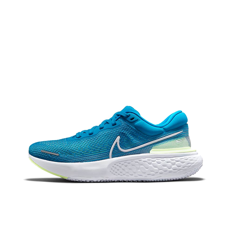 推荐商品：Nike ZoomX Invincible Run 跑鞋 缓震轻便防滑耐磨网面透气织物碳板运动回弹 水蓝/白色