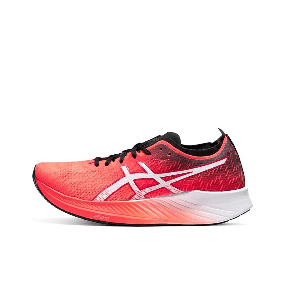 推荐商品：Asics/亚瑟士Magic Speed 1.0 碳板竞速 防滑耐磨 缓震回弹 舒适透气 织物 运动 跑鞋 红色/白色