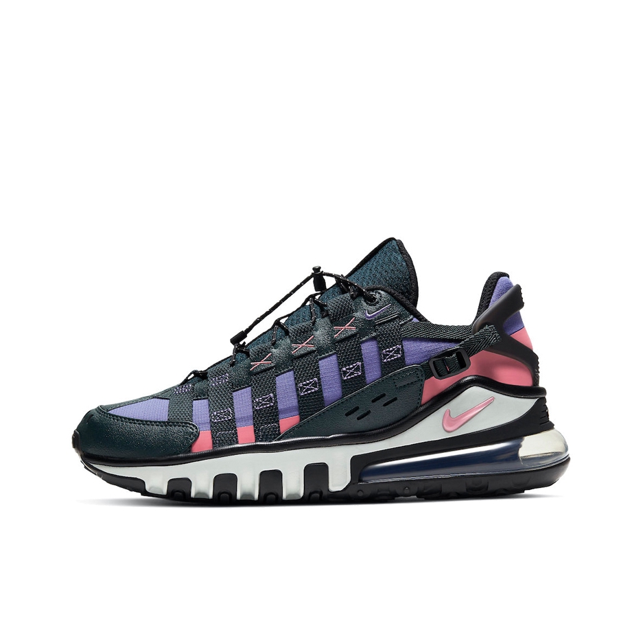 推荐商品：Nike Air Max 270 Vistascape 跑鞋 复古百搭舒适透气减震耐磨织物合成革气垫 黑色/紫色/白色