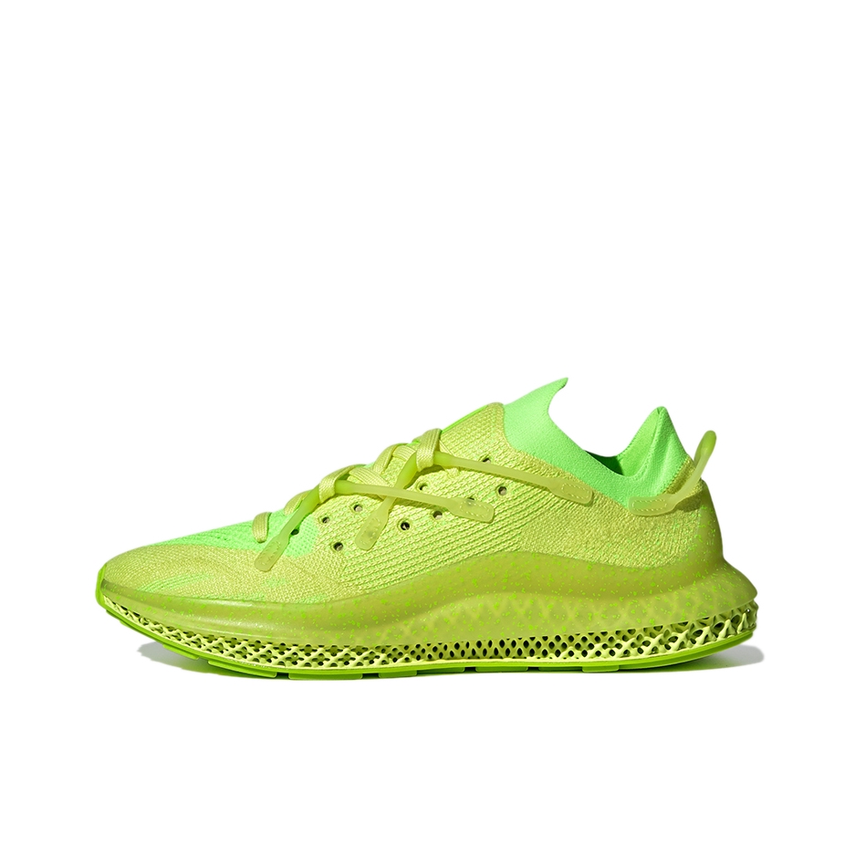 推荐商品：adidas Originals 4D Fusio 轻便透气 缓震 防滑耐磨 织物 运动 跑鞋 荧光绿