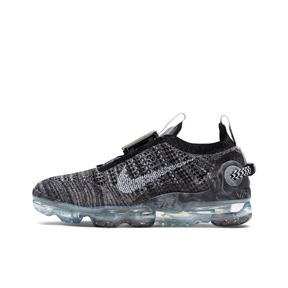 推荐商品：Nike Air VaporMax 2020 跑鞋 舒适休闲轻便透气全掌耐磨运动织物编织回弹支撑 黑色/灰色/白色
