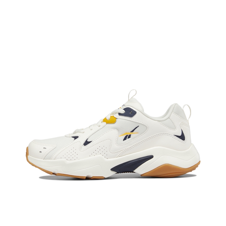 推荐商品：Reebok/锐步 Royal Turbo Impulse 运动休闲鞋 舒适透气防滑耐磨复古厚底减震 白色/藏青色