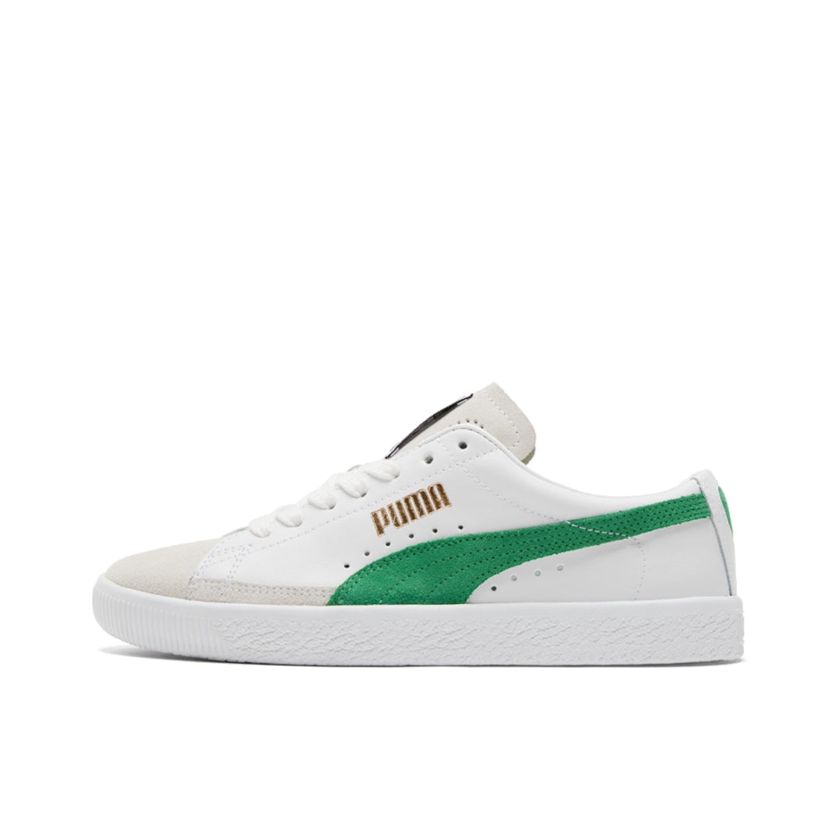 推荐商品：Puma/彪马 Basket 板鞋 防滑耐磨舒适轻便透气复古 白色/亚马逊绿