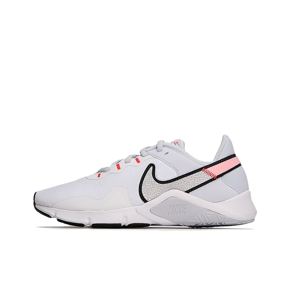 推荐商品：Nike Legend Essential 2 跑鞋 减震防滑耐磨轻便透气织物支撑 白色/黑色/粉色